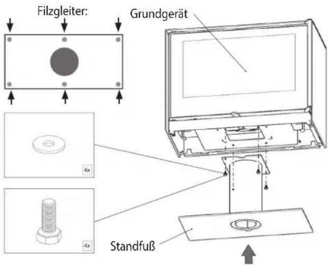ORANIER Ziva XL - Montage Variante „Standfuß“: - 2