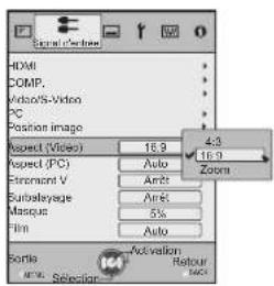 Anthem LTX 500v - Régler sur "16:9" - 2