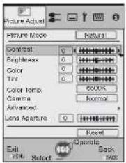 Anthem LTX 500v - Adjust picture quality - 3