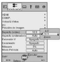 Anthem LTX 500v - Ajuste en "16:9" - 2