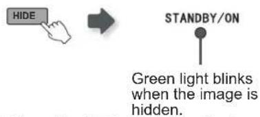 Anthem LTX 500v - You can hide the image temporarily - 1