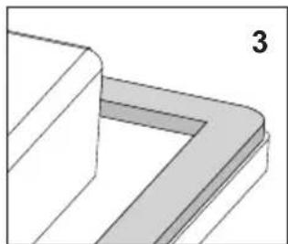 Häfele CIT12X3a - Assembly of the gasket - 3