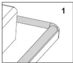 Häfele CIT12X3a - Assembly of the gasket - 1