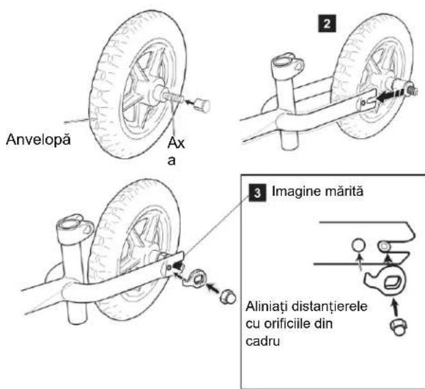 Nils Fun RB134 - Montarea anvelopei spate - 2