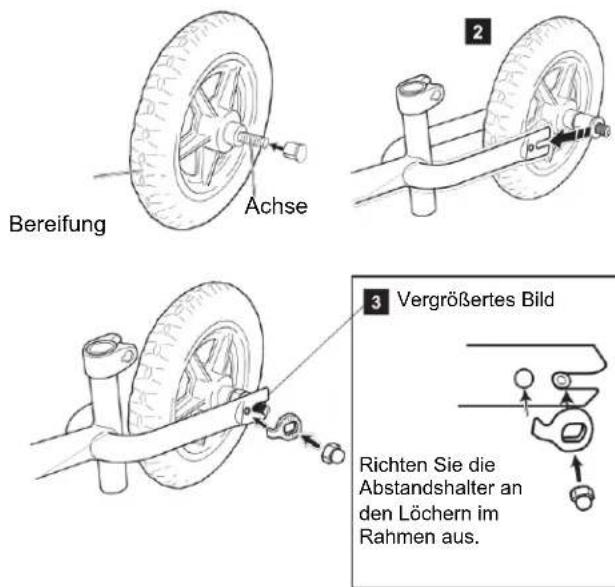 Nils Fun RB134 - Montage der Hinterreifen - 2