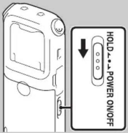 HOLD POWER ON/OFF
