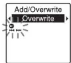Add/Overwrite Overwrite