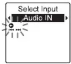 Select Input Audio IN
