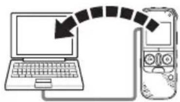 SONY ICD-AX412FS - Copying Files from the IC Recorder to Your Computer - 1