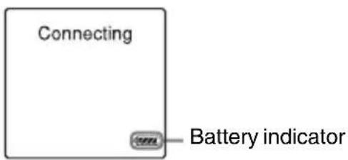 Connecting Battery indicator