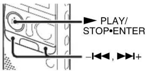 PLAY/ STOP•ENTER -◀◀, ▶▶▶+