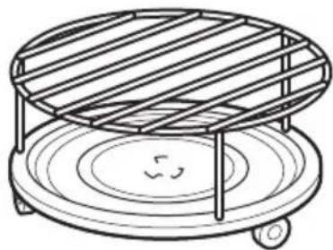 ELECTROLUX EMS20400K - Inserting the grill rack - 1