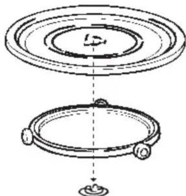 ELECTROLUX EMS20402S - Name and function of parts Turntable Installation - 1