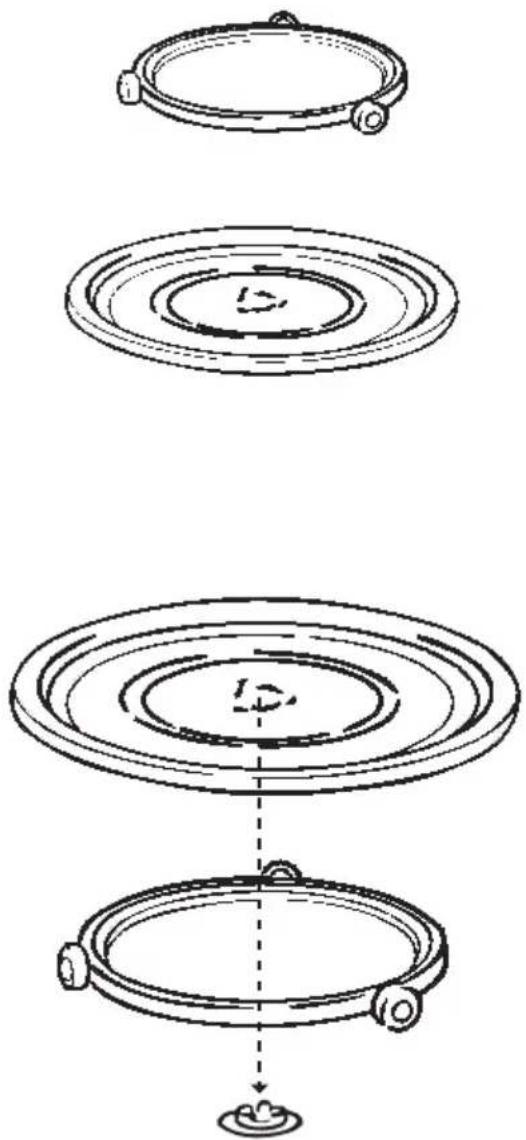ELECTROLUX EMS2140S - Vrtljiva plošča in nosilec - 1