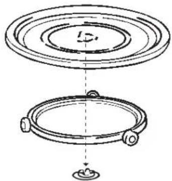 ELECTROLUX FM210B - Name and function of parts Turntable Installation - 1