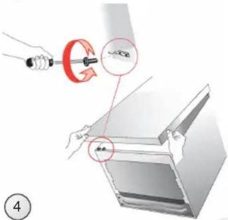 Diagram illustrating a mechanical or electrical component being adjusted to form a device, with magnified views highlighting the process.