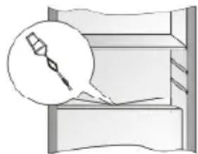 Illustration of a pen writing on a document inside a bookshelf (no text or symbols visible)