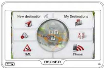 New destination My Destinations TMC Phone BECKER