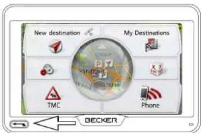 New destination My Destinations TMC Phone BECKER