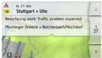 In 21 km Stuttgart » Ulm Resurfacing work. Traffic problem expected. Plochinger Dreieck » Reichenbach/Hochdorf 1/27