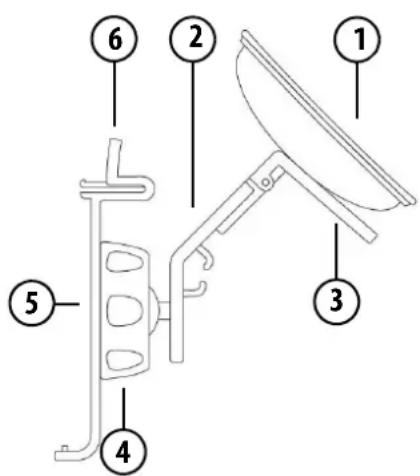 Labeled diagram of a mechanical device with numbered parts for identification