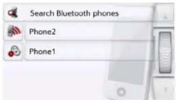 Search Bluetooth phones Phone2 Phone1