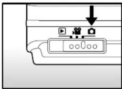 Diagram showing a device control panel with icons for play, movie, and camera, and an arrow indicating downward motion.