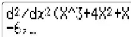 d²/dx²(X^3+4X²+X -ε, ...