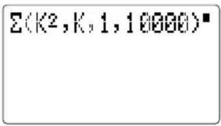 Σ(K²,K,1,10000)