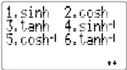1.sinh 2.cosh 3.tanh 4.sinh- 5.cosh-1 6.tanh- ↑↑