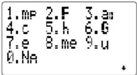 1.mp 2.F 3.an 4.c 5.h 6.G 7.e 8.me 9.u 0.Na