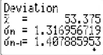 CASIO FX-4800P - - Ausführung von statistischen Rechnungen mit einer Variablen - 5