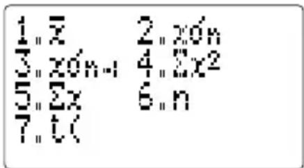 1. 2 x 3. xón-1 4. 2x² 5. 2x 6. n 7. t(<)