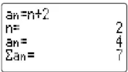 an=n+2 n= an= Σan= 2 4 7