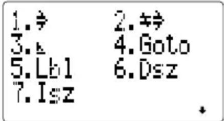 1.≠ 2.≠≠ 3.≠ 4.Goto 5.Lb1 6.Dsz 7.Isz