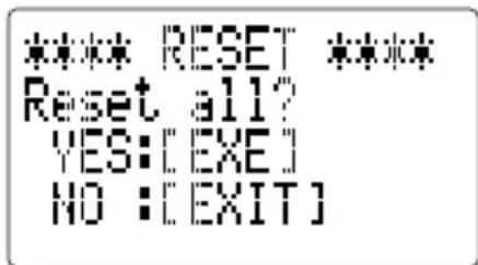 CASIO FX-4800P - - Rückstellung des Rechners - 1