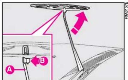 FIAT Doblo (2009) - Changing the windscreen wiper blade - 1