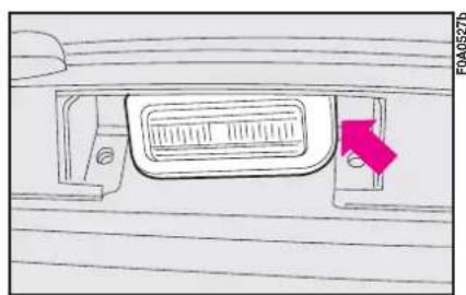 FIAT Doblo (2009) - NUMBER PLATE LIGHT - 1