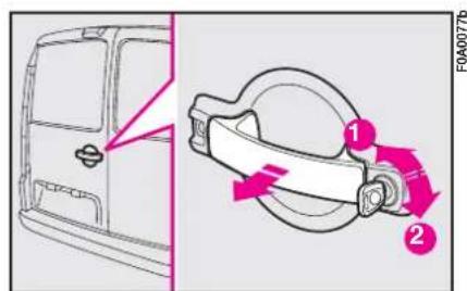 FIAT Doblo (2009) - Opening the second door 2-fig. 114 - 1