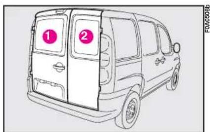 FIAT Doblo (2009) - REAR DOUBLE DOORS - 4