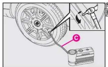 FIAT Doblo (2009) - INFLATING PROCEDURE - 4