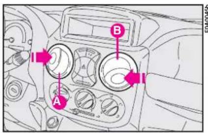 FIAT Doblo (2009) - CENTRAL VENTS fig. 70 - 1