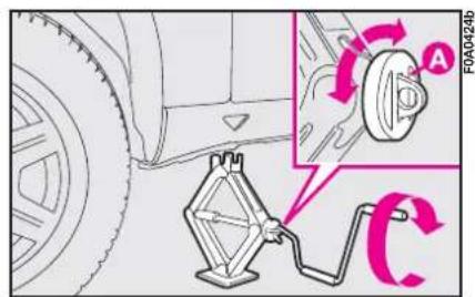 FIAT Doblo (2009) - To change a wheel proceed as follows: - 4