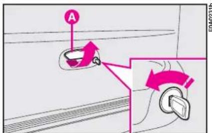FIAT Doblo (2009) - Opening/closing the tailgate - 1