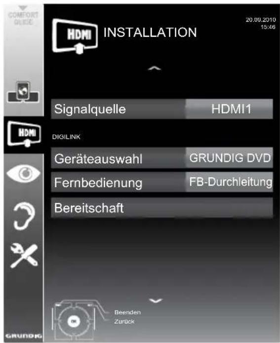 GRUNDIG Fine Arts 32 FLE 9130 SL - Gerätesteuerung - 1