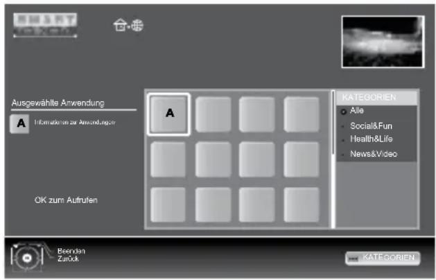 GRUNDIG Fine Arts 32 FLE 9130 SL - Internet Applikation anwählen - 1