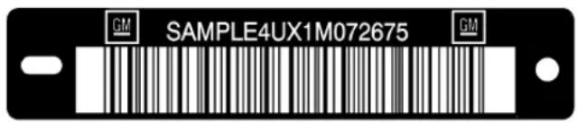 CHEVROLET Corvette (2008) - Vehicle Identification Number (VIN) - 1