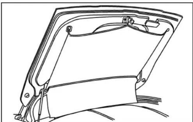 CHEVROLET Corvette (2008) - Using the Cargo Cover - 2