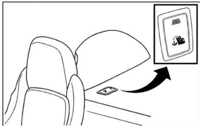 CHEVROLET Corvette (2008) - Top Tether Anchor Locations - 3