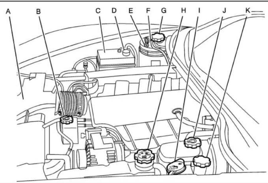 CHEVROLET Corvette (2008) - Engine Compartment Overview - 2